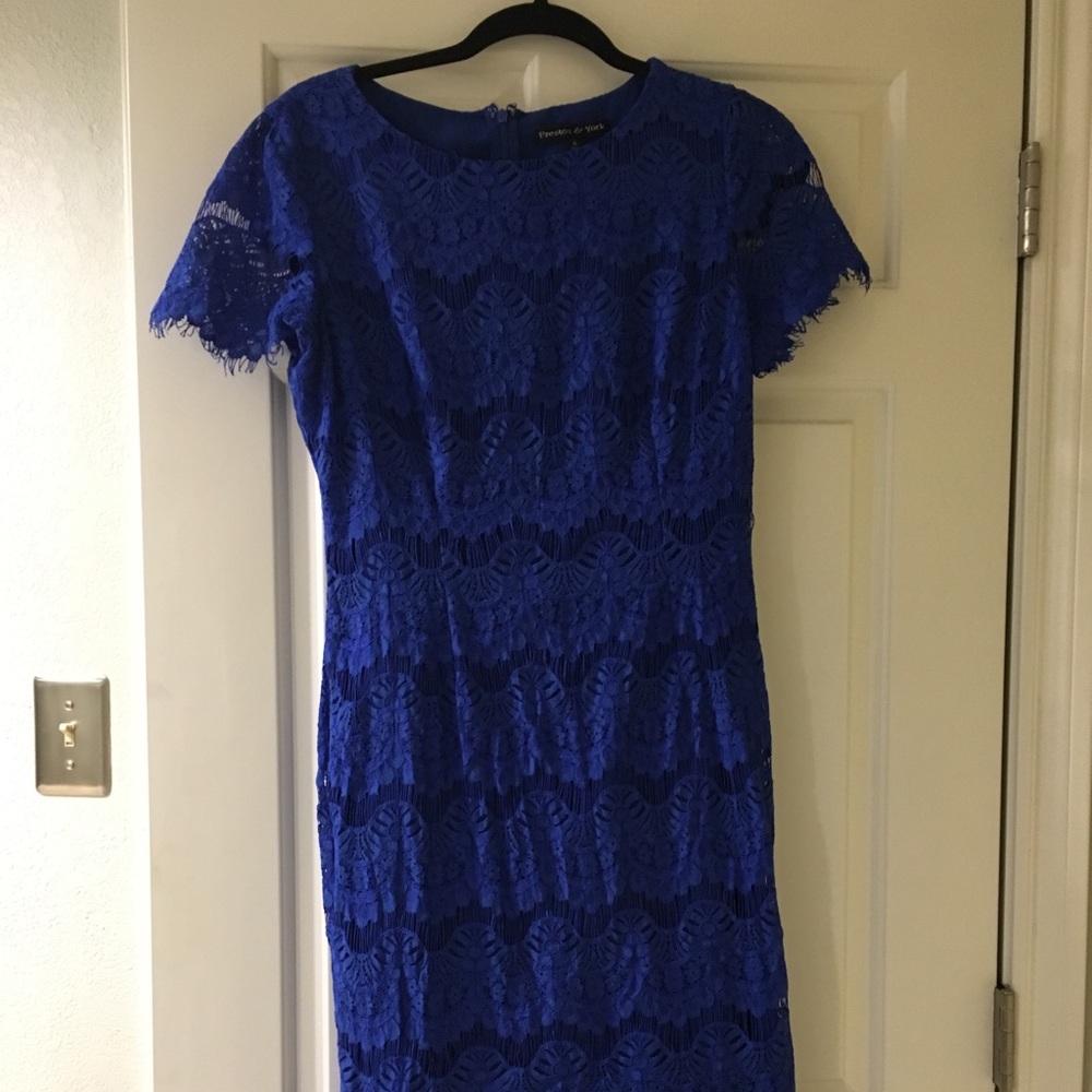 Royal Blue Lace Dress